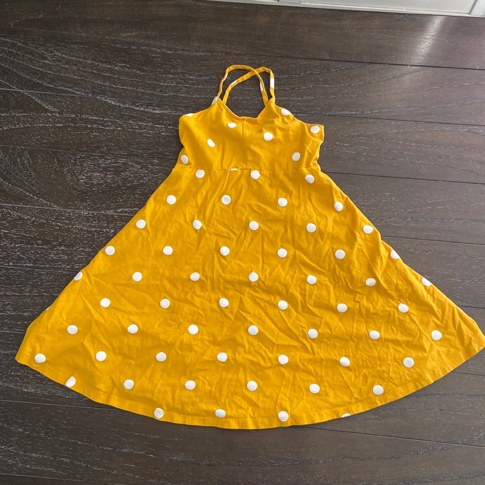 Cute yellow polka dot dress